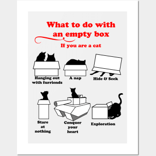 How to use an empty box - Cats edition Posters and Art